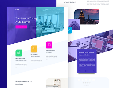 Website Design design illustration interaction landing page typography ui ux web web ui website