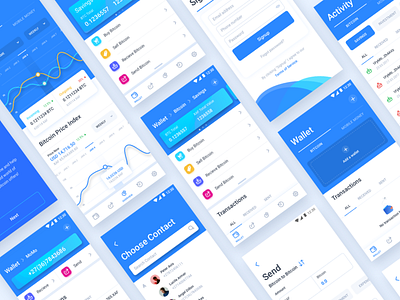 Bitmomo Cryptocurrency and Mobile Wallet blockchain crypto currency crypto wallet dashboard design digital wallet interaction overview typography ui ux