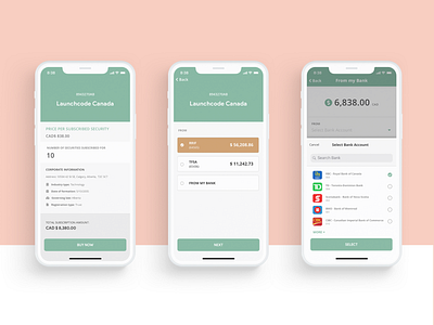Mobile Banking App 📈 app banking banking app design financial fintech flat design green investment ios mobile mobile banking money sketch ui ux