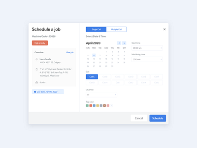Scheduling a job 🗓