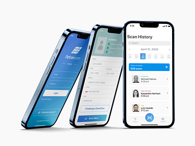 Patronscan ID Scanner - Mobile android app clean design fake id history id ios login mobile modern passport patronscan scanner scanning sketch ui ux