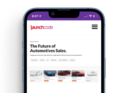 Case study page car car dealership case study clean company website design mobile mobile responsive portfolio previous projects project page simple sketch ui ux web app website