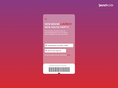 Launchcode Party Invite