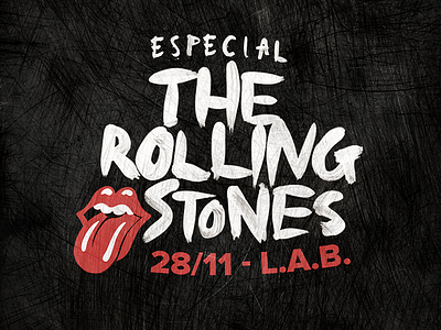 Rolling Stones theme party party poster rock rolling stones