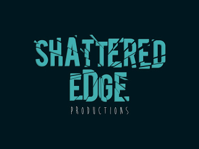 Shattered Edge Logo blue design illustrator logo simple