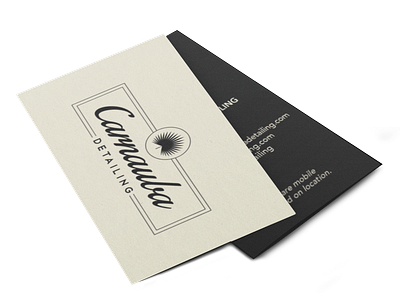 Carnauba Business Cards branding design businesscard cars elegant fancy illustrator professional