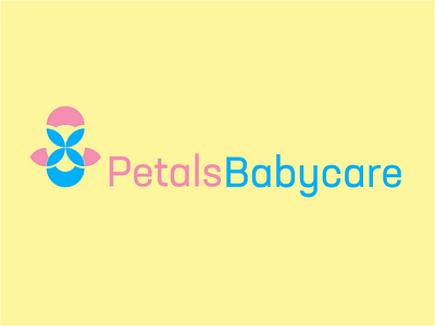 Petals Babycarelogo branding design flat icon illustration illustrator logo vector web website
