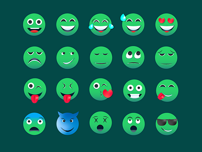 Whatsapp emojis app branding design icon illustration illustrator mobile ui vector web website