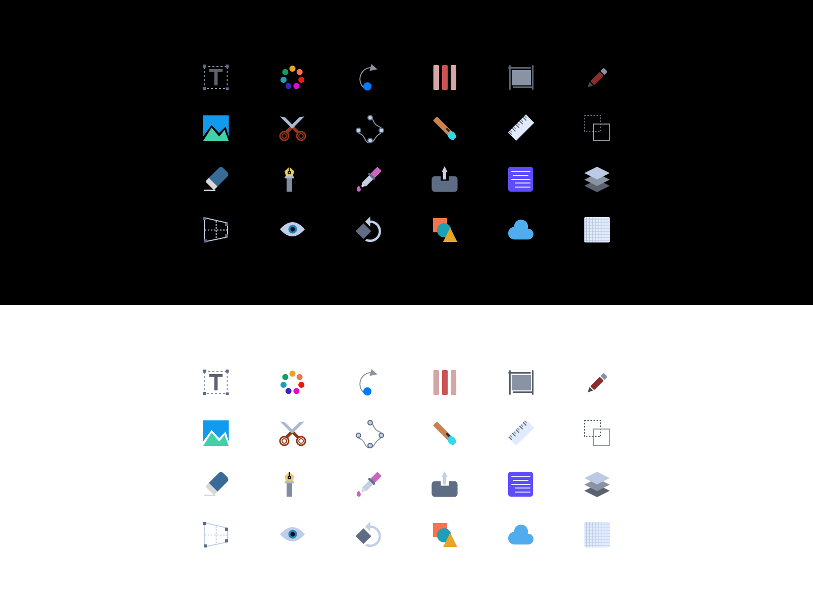 Icon Set For Design application design illustration minimal mobile application ui ux vector web