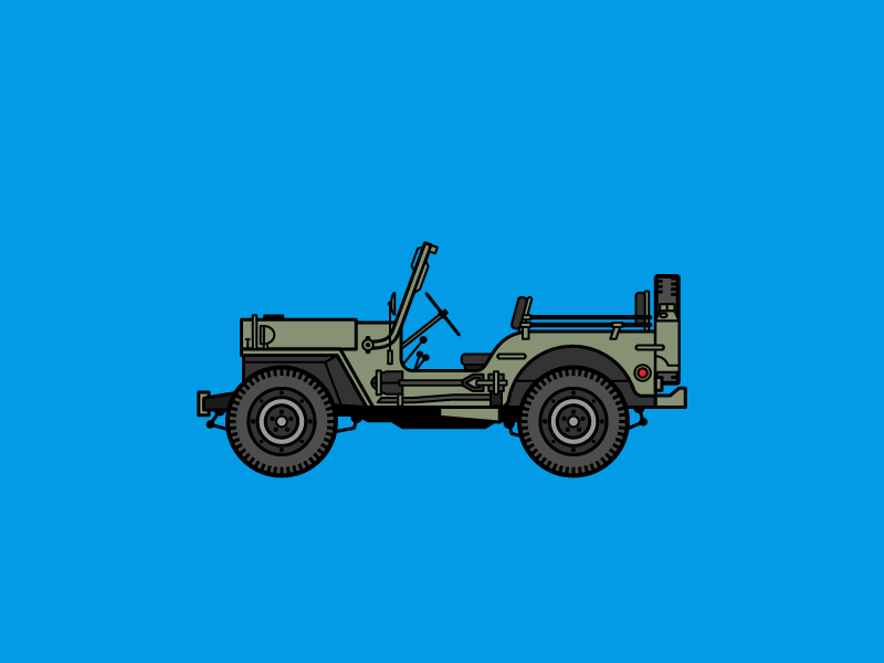 Auto Icons 06 - Willys MB jeep willys iconic car automobile