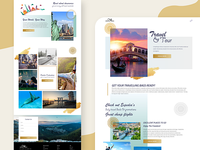 Infinity Travel adobe xd design travel typography