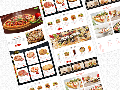 Food website for Pizzaa adobe xd animation design icon typography ui ux web website