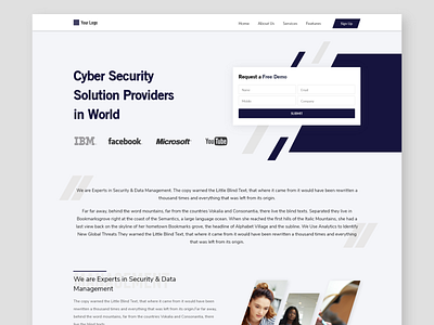 Network security company Landing Page 6 cyber security