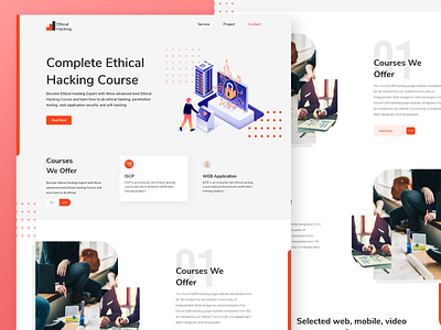 Ethical Hacking Mockup ethical hacking landing page ethical hacking landing page