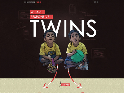 Responsive Twins logo web