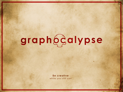 Graphocalypse gas mask logo typo