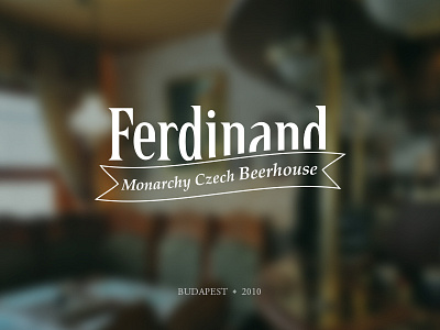 Ferdinand Beerhouse logo beer beerhouse bier bierstube brand hospoda logo pivo
