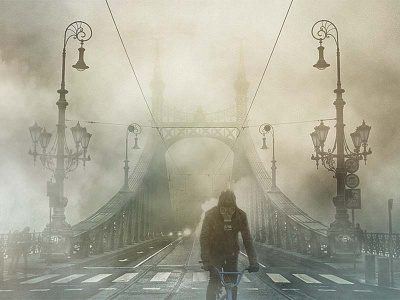 Liberty Bridge, Budapest 202X bridge budapest dystopia photo manipulation post apocalypse