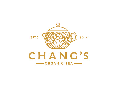 Chang's Organic Tea Branding brand identity branding design icon illustration logo minimal type vector