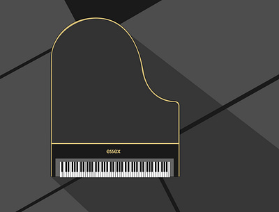 Illustration art artist artistic branding design designer graphic graphic design illustration illustration art logo minimal music musician piano vector