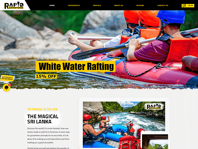 Rapid Adventures website adventure colors custom informational ui web design website wordpress