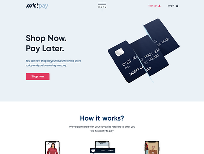 Mintpay website revamp banking branding figma financial service ui uiux website
