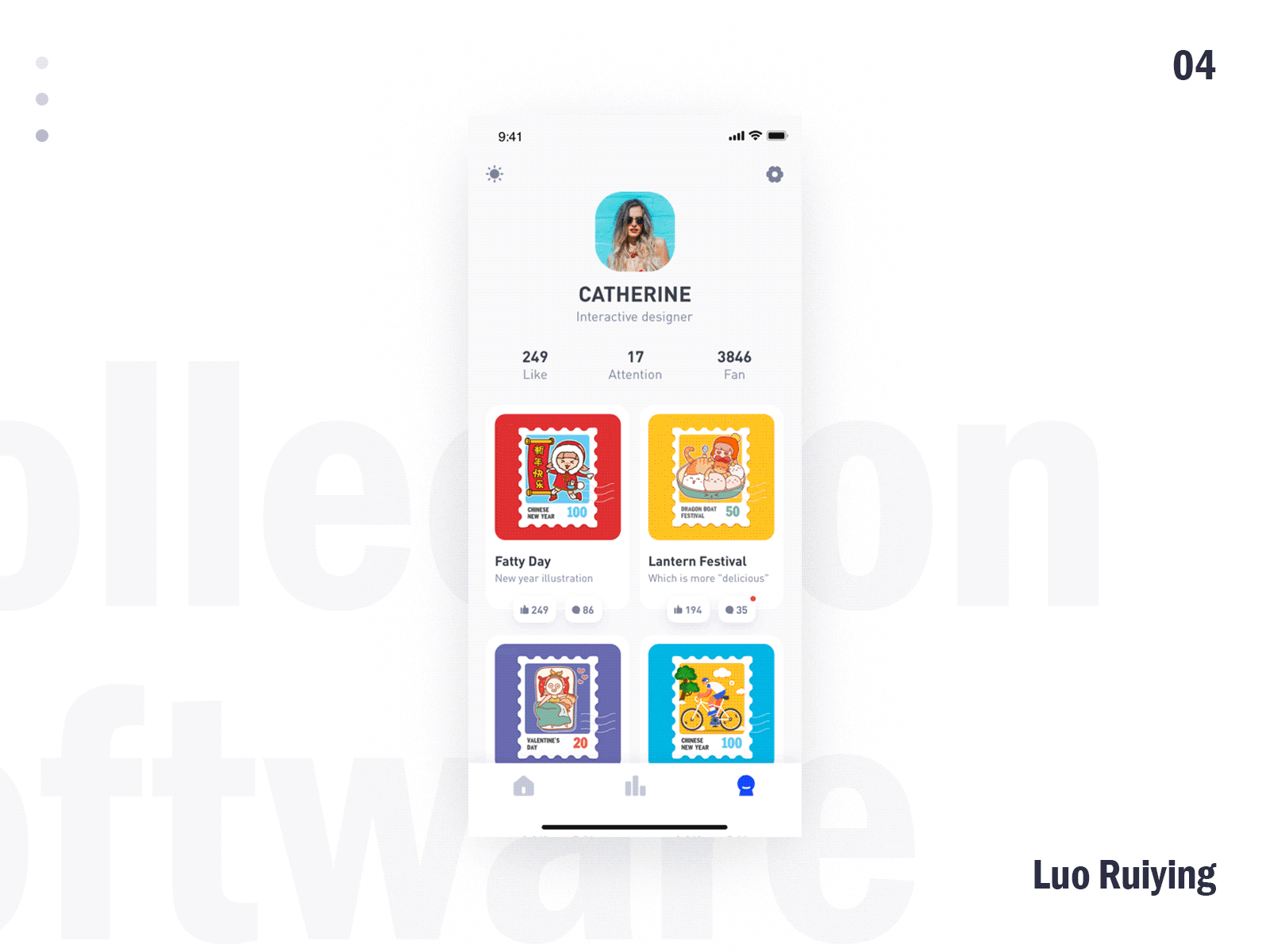 personal app branding design illustration ux