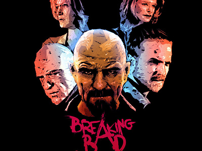 Breaking Bad breaking bad bryan cranston destrology drama heisenberg illustration triangles tv walter white