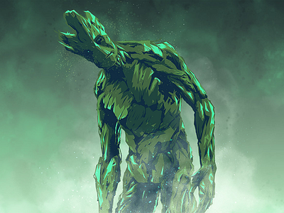 I am Groot art character comicbooks destrology gotg green groot guardiansofthegalaxy illustrator marvel photoshop triangles