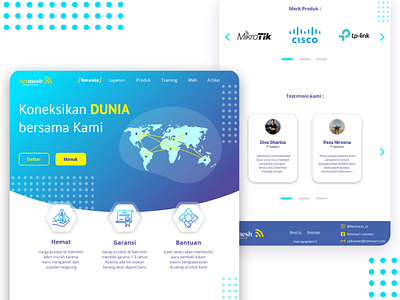 Netmesh "Website for Network Engineer" ui ux website frontend