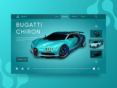 Website Exploration - Car Lover Website car design prototype ui ux website website design