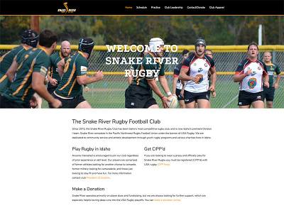 Snake River Rugby Update rugby snake sports