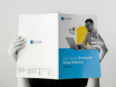 Brochure Design - B2B Customer Communication Platform branding brochuredesign corporatedesign design digitaldesign graphicdesign marketing printdesign typography