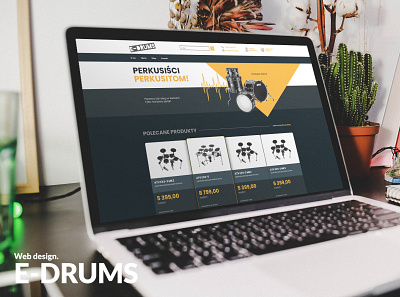 Web design. E-DRUMS design drums electric drums figma shop online ui web webdesign website