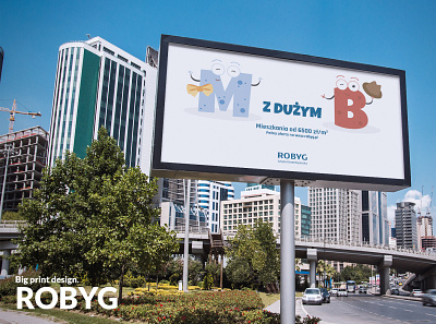 Big print design. ROBYG (prototype) billboard billboard design design graphic design outdoor print print design
