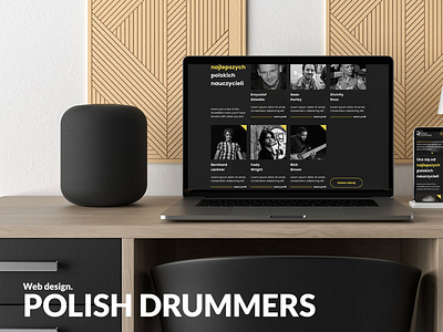 Web design. POLISH DRUMMERS design figma ui ux web webdesign website