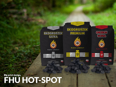 Big print design. FHU HOT-SPOT design package design packages vector