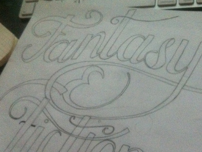 sketch 1 - fantasy drawing illustration typography