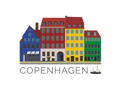 Copenhagen art city design digital digital art graphic design illustration vector