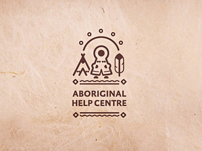 Aboriginal Help Centre Logo aboriginal amerindian folk logo native