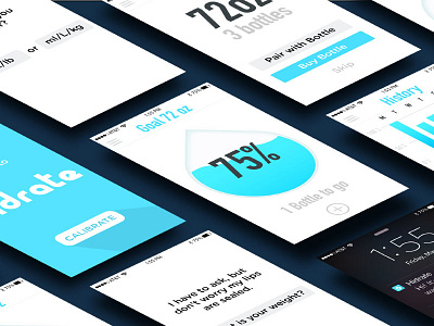 HidrateMe App app design iot mobile ui ux