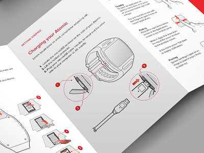 Spur QSG Illustrations and Design design illustration manual smartwatch