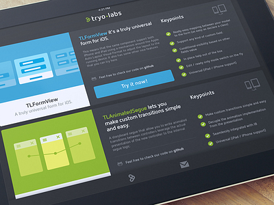 Tryolabs Mobile Showcase iPad