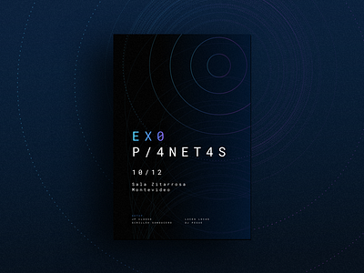 Exoplanetas Series 1 branding dark design fui future galaxy planets poster typography