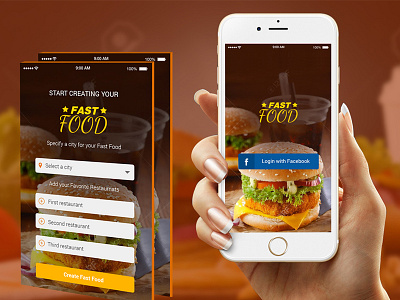 Fast Food App Design app design fast food