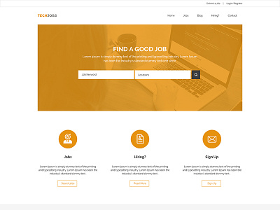 Techjobs PSD Template