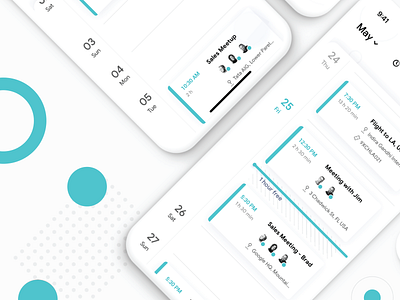 Calendar Application icon illustration mobile app ui