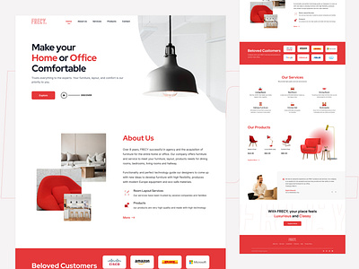 FRECY. - Furniture Agency Landing Page