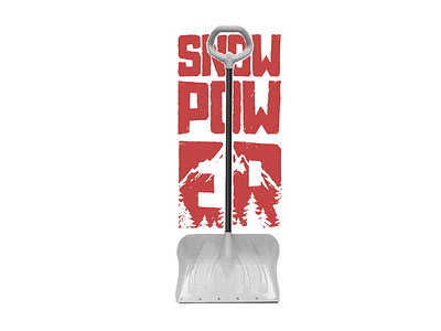 Snow Power apparel forest graphics halftone illustration mountains powder power season showel skiing snow snowboarding two tone winter