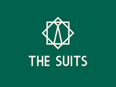 The Suits Logo branding clothing fashion geometry identity logo logomark logotype man mark market men minimalistic simple strokes styles suit tie vector